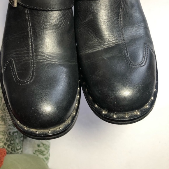 Harley Davidson Clogs Slip on Heel Studded Leather - Picture 8 of 8